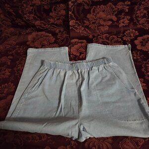 Denim & Co. Jean Capris Womens Sz Small Pull On Stretch Waist